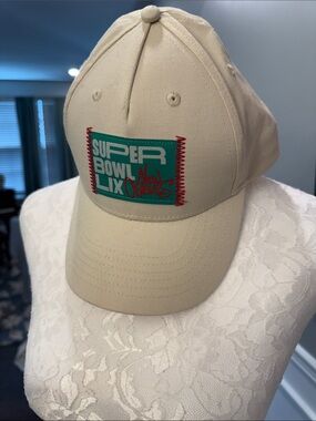 NFL Super Bowl LIX New Orleans Souvenir Hat Cream  Adjustable Strapback
